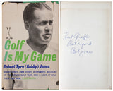 Bobby Jones "Best Regards" Signed Golf Is My Game 1st Edition Book JSA #YY84166