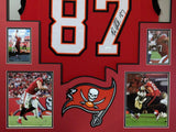 FRAMED TAMPA BAY BUCCANEERS ROB GRONKOWSKI AUTOGRAPHED SIGNED JERSEY JSA COA