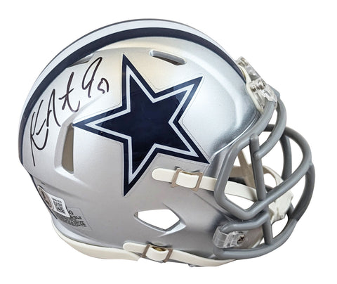 Cowboys Ken Norton Jr. Authentic Signed Speed Mini Helmet BAS Witnessed