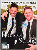 JJ Watt Jose Altuve Autographed Sports Illustrated 2017 Magazine - JSA W *Black