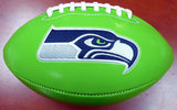 STEVEN HAUSCHKA AUTOGRAPHED SIGNED SEAHAWKS GREEN LOGO FOOTBALL MCS HOLO 112615