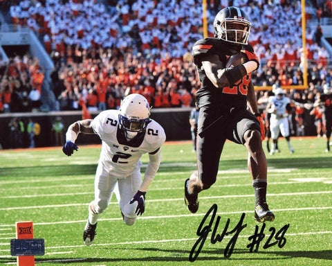 JAMES WASHINGTON SIGNED AUTOGRAPHED OKLAHOMA STATE COWBOYS 8x10 PHOTO COA