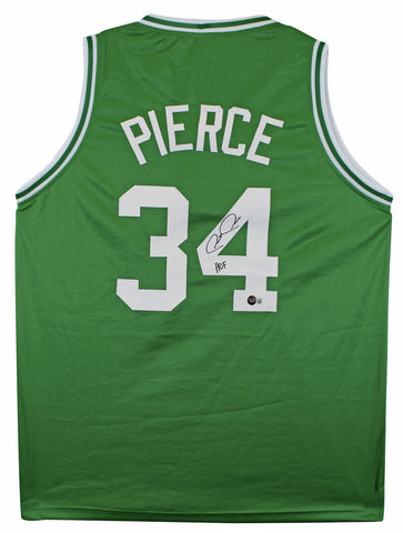 Paul Pierce "HOF" Authentic Signed Green Pro Style Jersey Autographed BAS