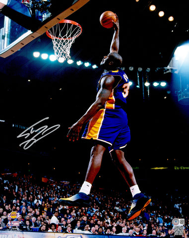 SHAQUILLE O'NEAL AUTOGRAPHED SIGNED 16X20 PHOTO LAKERS BECKETT WITNESS 232718