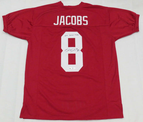 Josh Jacobs Signed Alabama Crimson Tide Custom Jersey W/Roll Damn Tide Beckett