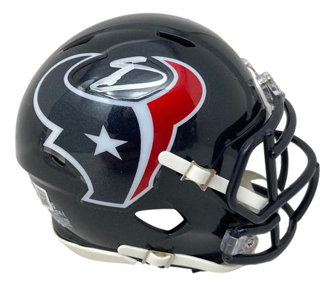 Stefon Diggs Signed Houston Texans Mini Speed Helmet BAS