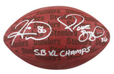 Steelers Jerome Bettis & Hines Ward Signed "Duke" Team Showcase Football BAS W