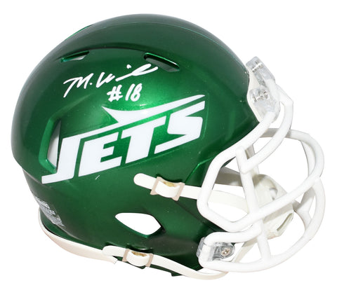 MIKE WILLIAMS AUTOGRAPHED NEW YORK JETS SPEED MINI HELMET BECKETT