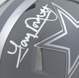 Tony Dorsett Autographed Dallas Cowboys Slate Speed Mini Helmet-Beckett W Holo