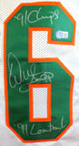 Warren Sapp Autographed White College Style Jersey w/3 Insc.- Beckett W Hologram