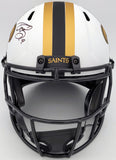 DREW BREES AUTOGRAPHED SAINTS LUNAR ECLIPSE FULL SIZE HELMET BECKETT 202060