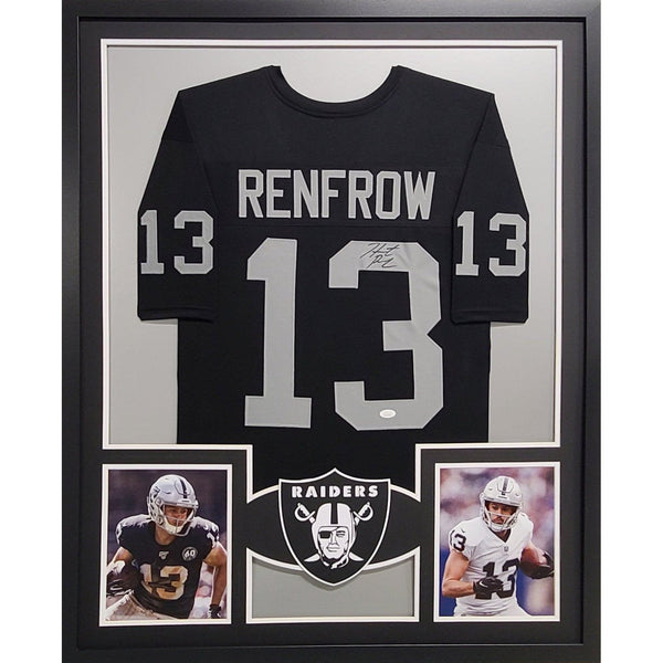 Hunter Renfrow Autographed Signed Framed Las Vegas Raiders Jersey JSA