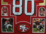 FRAMED IN SUEDE SAN FRANCISCO 49ERS JERRY RICE AUTOGRAPHED JERSEY TRISTAR HOLO