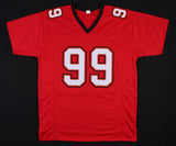 Warren Sapp Signed Tampa Bay Buccaneers Jersey (JSA) 7xPro Bowl Defensive Tackle