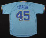 Jhoulys Chacin Signed Milwaukee Brewers Custom On Field Style Jersey JSA COA