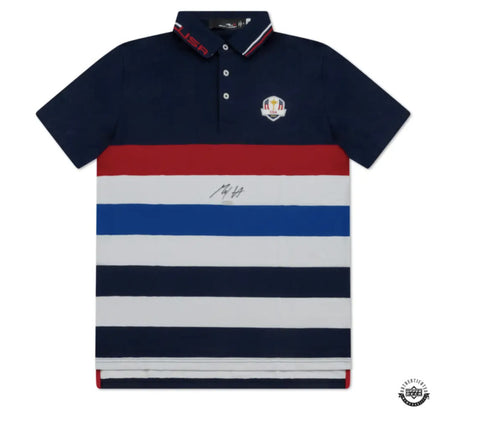 Max Homa Autographed Ralph Lauren 2023 Ryder Cup USA Thursday Polo UDA