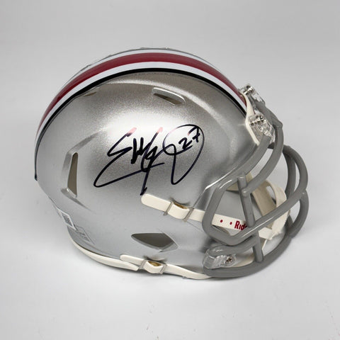 Eddie George Autographed Signed Ohio State Buckeyes Mini Helmet Beckett Titans