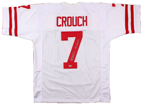 ERIC CROUCH AUTOGRAPHED NEBRASKA CORNHUSKERS #7 WHITE JERSEY BECKETT