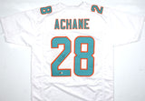 De'Von Achane Autographed White Pro Style Jersey - Beckett W Hologram *Black