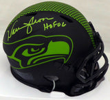 WARREN MOON AUTOGRAPHED ECLIPSE SEAHAWKS SPEED MINI HELMET "HOF 06" MCS 185813