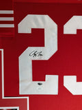 FRAMED SAN FRANCISCO 49ERS CHRISTIAN MCCAFFREY AUTOGRAPHED SIGNED JERSEY JSA COA