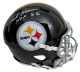 Jack Ham HOF Autographed/Inscr Full Size Speed Replica Helmet Steelers Beckett