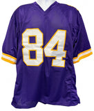 Randy Moss Signed Minnesota Vikings Career Highlight Stat Jersey JSA /All Pro WR