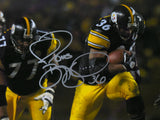 Jerome Bettis Signed Pittsburgh Steelers 16x20 Running Photo - Beckett W Holo