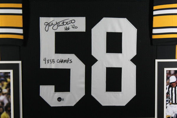 Jack Lambert Autographed and Framed Steelers Jersey