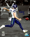 MICHAEL DICKSON AUTOGRAPHED SIGNED 8X10 PHOTO SEAHAWKS SPOTLIGHT BLUE MCS 138029