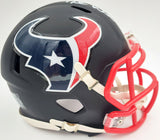 DESHAUN WATSON AUTOGRAPHED TEXANS MATTE BLACK SPEED MINI HELMET BECKETT 156854