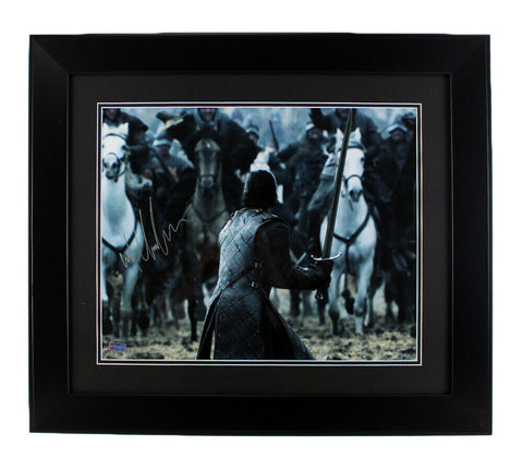 Kit Harington Signed Game of Thrones Framed 16x20 Photo - Battle of the Bastards