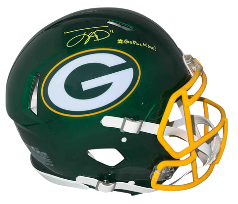 JAYDEN REED SIGNED GREEN BAY PACKERS FLASH AUTHENTIC SPEED HELMET BECKETT