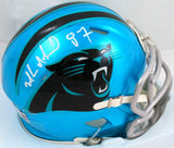 Muhsin Muhammad Autographed Carolina Panthers Flash Speed Mini Helmet-BAW Holo