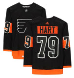 CARTER HART Autographed Philadelphia Flyers Authentic Black Jersey FANATICS