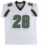 Fred Taylor Signed Jaguars White Jersey (Beckett) Jacksonville RB 1998-2008