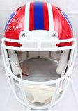 Thurman Thomas Signed Bills 87-01 F/S Speed Authentic Helmet w/2 Insc.-BAW Holo