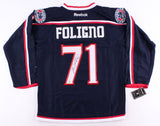 Nick Foligno Signed Blue Jackets Captains Jersey (Beckett) Columbus Left Winger