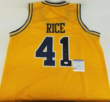 Glen Rice Signed Michigan Wolverines Jersey (PSA/DNA COA) #4 Overall Pick 1989