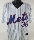 Jerry Koosman 6xStat Inscribed & Signed New York Met Majestic MLB Jersey JSA COA