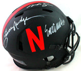 Nebraska Heisman Autographed F/S Eclipse Speed Authentic Helmet- JSA W *White