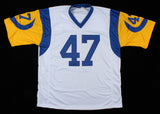 LeRoy Irvin Signed Rams Jersey (JSA Holo) Los Angeles Defensive Back 1980-1989