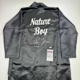 Autographed/Signed Ric Flair Nature Boy Black WWE Replica Wrestling Robe JSA COA