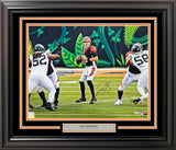 JOE BURROW AUTOGRAPHED SIGNED FRAMED 16X20 PHOTO BENGALS FANATICS HOLO 206953