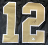 Chris Olave New Orleans Signed Black Football Jersey BAS