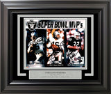 Raiders SB MVPs Autographed Framed 8x10 Photo Allen Plunkett Biletnikoff Beckett