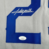 Autographed/Signed Adrian Beltre Texas Grey Baseball Jersey JSA COA