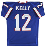 Bills Jim Kelly "HOF 02" Signed Blue 1994 Throwback M&N Jersey BAS #BG90719