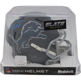 Sam LaPorta Autographed/Signed Detroit Lions Slate Mini Helmet Beckett 48359