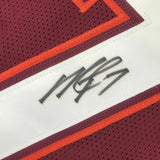 Autographed/Signed MICHAEL MIKE VICK Virginia Tech Maroon College Jersey PSA COA